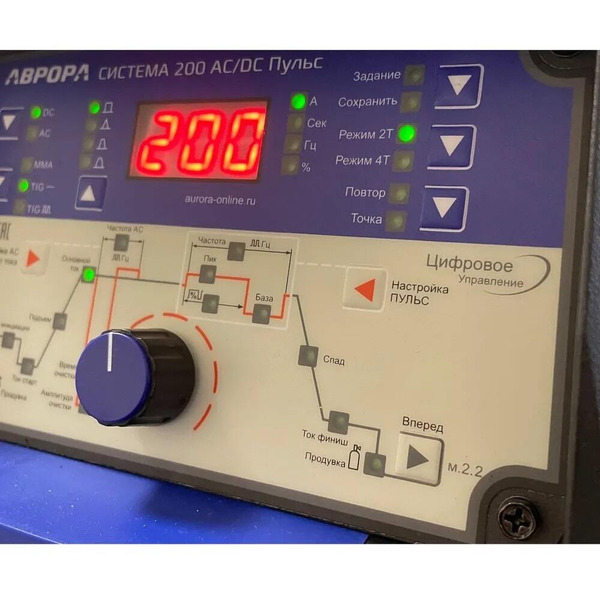 Аппарат аргонодуговой сварки AURORA Система 200 AC/DC Пульс 32249 (2.2 поколение)