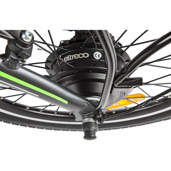 Велогибрид Eltreco Leto (черный/синий)