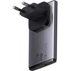Сетевое зарядное Baseus GaN5 Pro Ultra-Slim Fast Charger C+U 65W CCGP150113