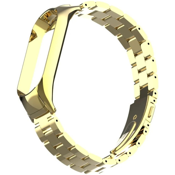 Ремешок Bingo Stainless для Xiaomi Mi Band 5 Золотистый