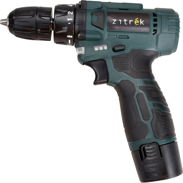 Дрель-шуруповерт Zitrek Green 12V Plus 085-1014 (с 2-мя АКБ)