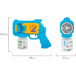 Генератор мыльных пузырей BRAUBERG Бластер с баком и подсветкой 665147