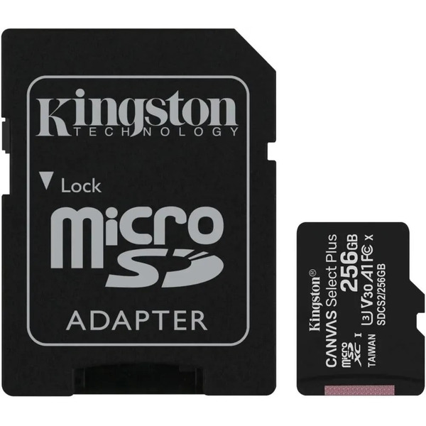 Карта памяти Kingston Canvas Select Plus microSDXC 256GB SDCS2/256GB (с адаптером)