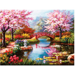 Картина стразами (алмазная мозаика)  ОСТРОВ СОКРОВИЩ «Японский сад» 662424