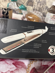 Выпрямитель для волос POLARIS PHS 2022KT Infrared (Белый/Розовое золото)