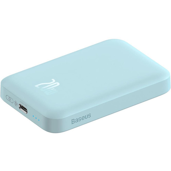 Внешний аккумулятор Baseus Magnetic Wireless PPCX020003 6000mAh (голубой)