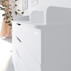 Детский комод Атон Сириус-2 804 Wood (белая Аляска)