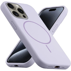 Бампер Bingo Silicone Magnetic для APPLE iPhone 15 Pro Лиловый