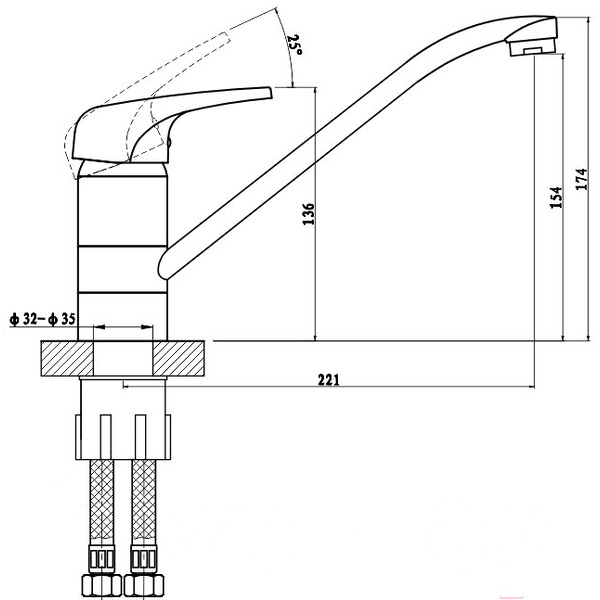 Смеситель Gross Aqua Optima 3509511C-G0146