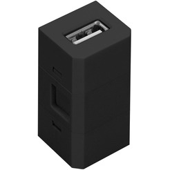 Розетка сменная модульная ORNO OR-GM-9011-B-USB (черный)