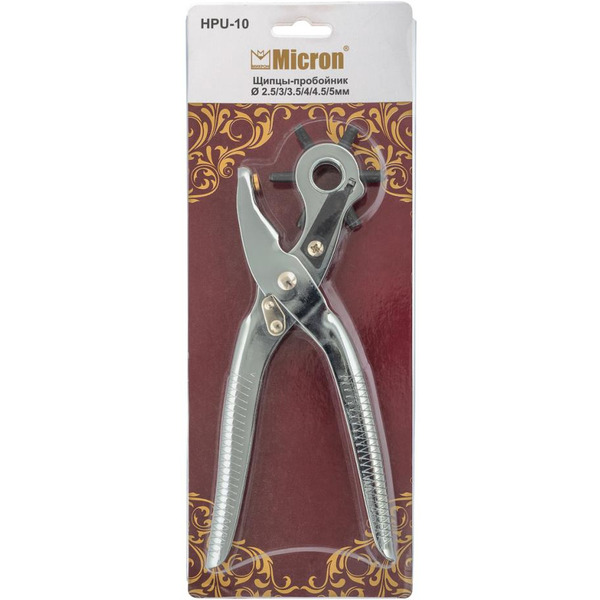 Щипцы-пробойник для ткани MICRON HPU-10 (6 насадок)