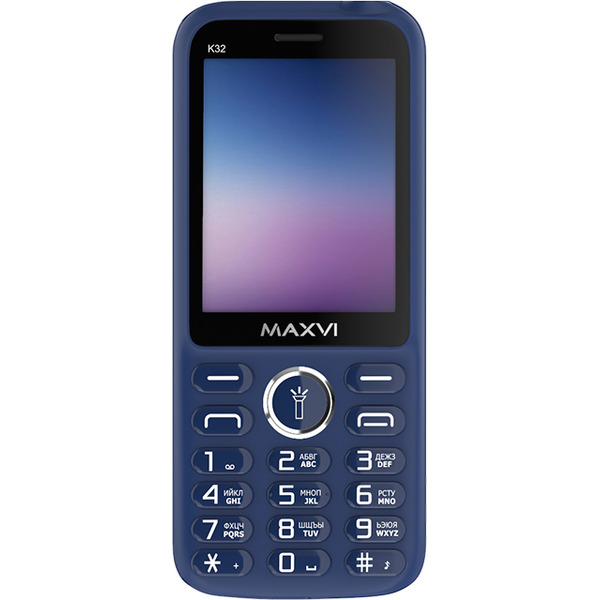Кнопочный телефон Maxvi K32 (синий)