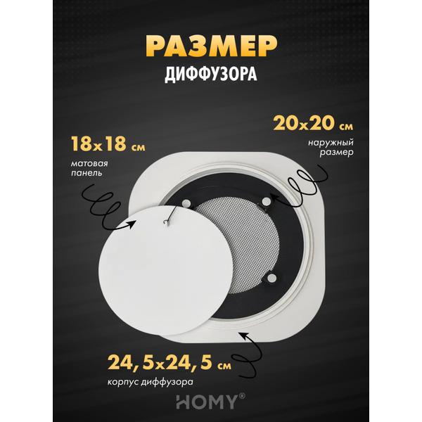 Вентиляционная решетка теневая HOMY AIR A125W