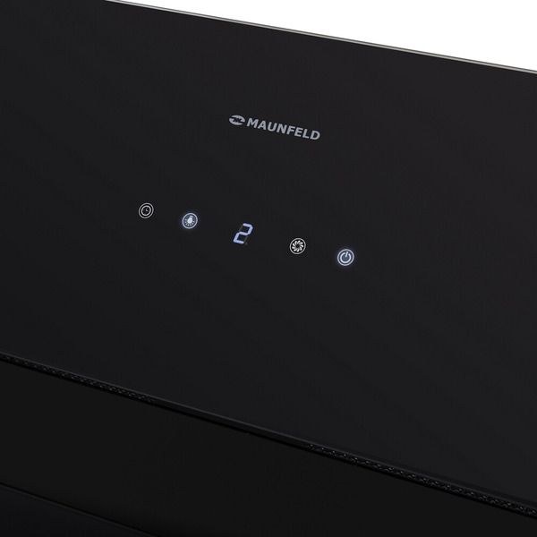 Вытяжка MAUNFELD MERSEY 90 (нержавеющая сталь\черное стекло)