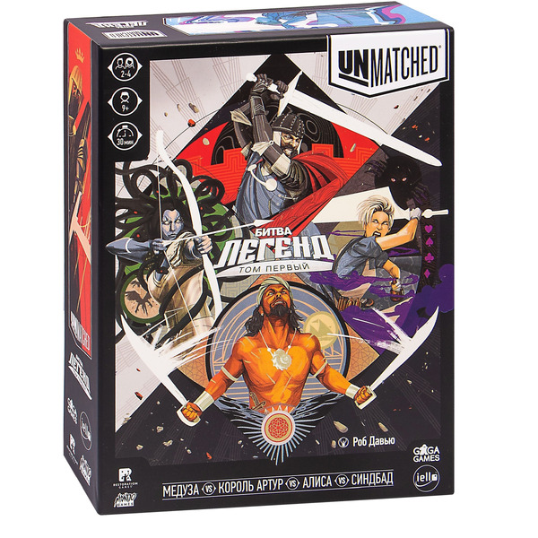 Настольная игра Gaga Games Unmatched. Битва Легенд