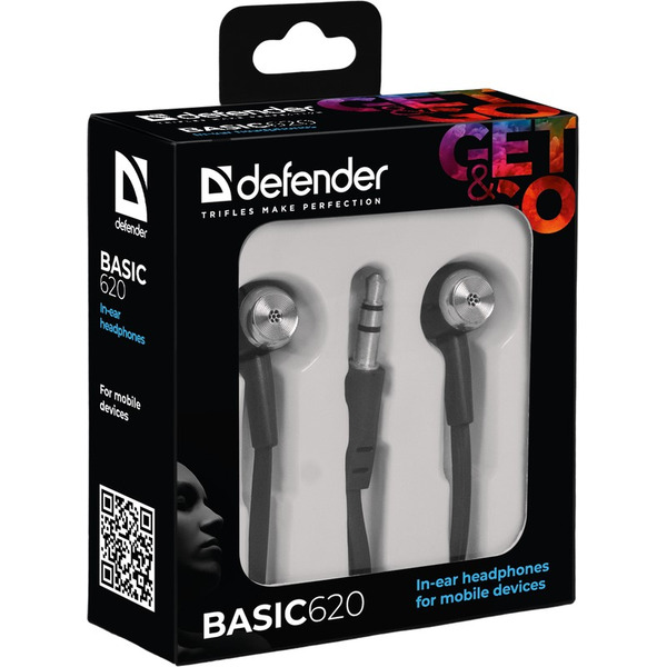 Наушники Defender Basic 620 черный