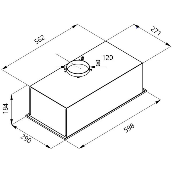 Вытяжка Ciarko Brutto 600 (черный)