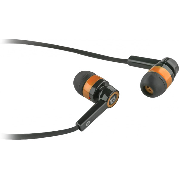 Наушники Defender Pulse 420 (Черный + оранжевый)