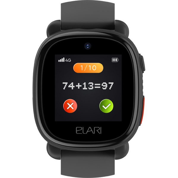 Часы-телефон Elari KidPhone 4G Lite (KP-4G L) черный