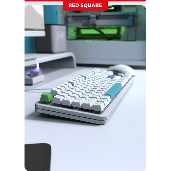 Клавиатура Red Square Alumix TKL Simple RSQ-20050 (белый, g3ms Amber)