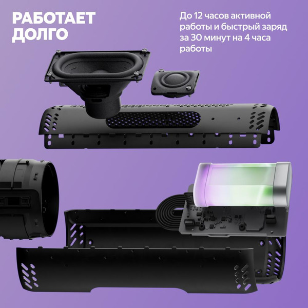 Портативная Умная колонка Яндекс.Станция Стрит YNDX-00030BLK (черный)