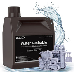 Фотополимерная смола ELEGOO Water Washable 50.103.0367 (керамический серый)