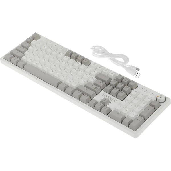 Клавиатура Defender Dasher GK-472 (белый/серый)