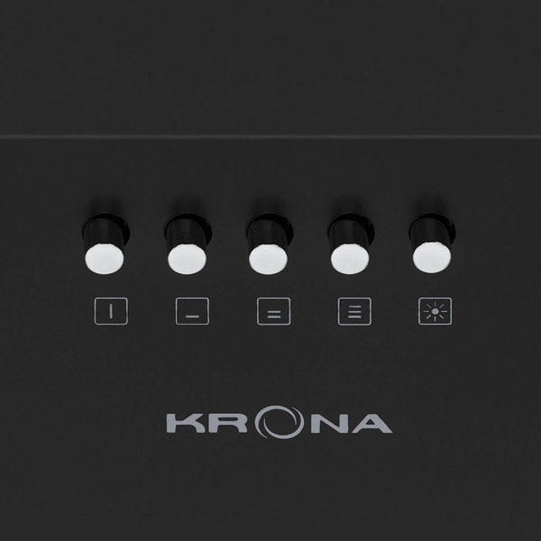 Вытяжка KRONA PLATTE 600 BLACK PB