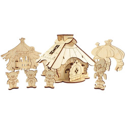 Развивающая игрушка Woody Три поросёнка 00570