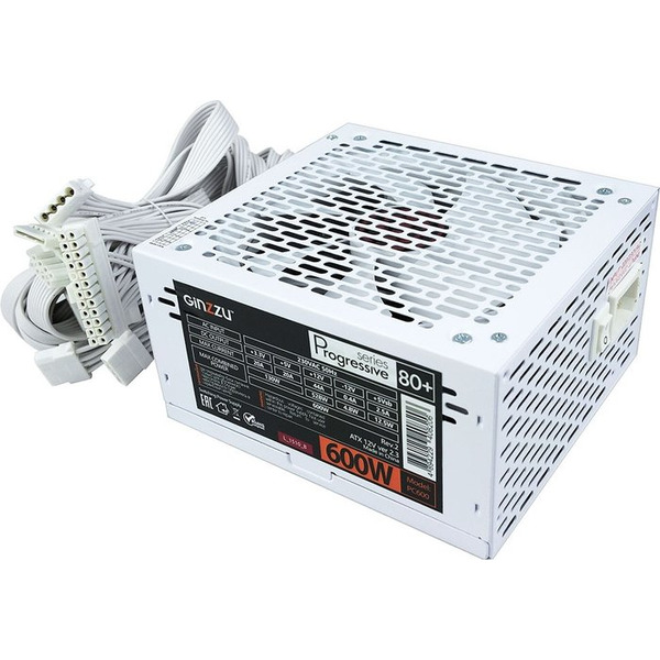 Блок питания Ginzzu PC600 (белый)