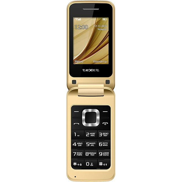 Телефон GSM TEXET ТМ-304 Gold