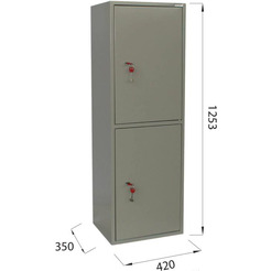 Шкаф металлический для документов BRABIX КBS-023Т