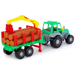 Трактор Полесье Алтай трактор с полуприцепом-лесовозом 35370