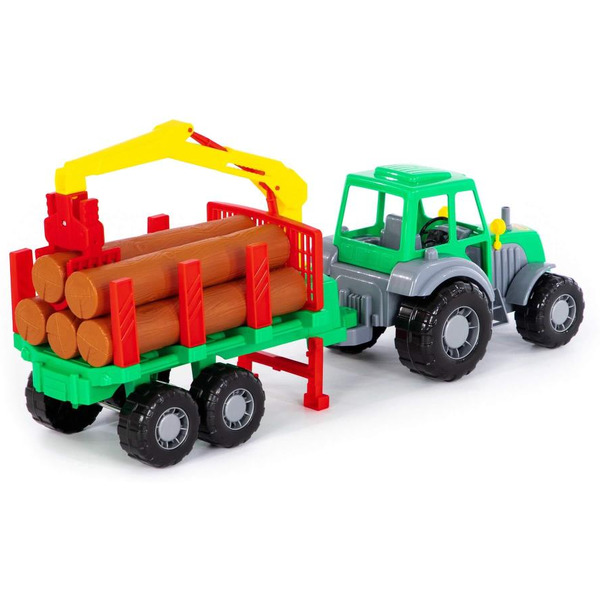 Трактор Полесье Алтай трактор с полуприцепом-лесовозом 35370