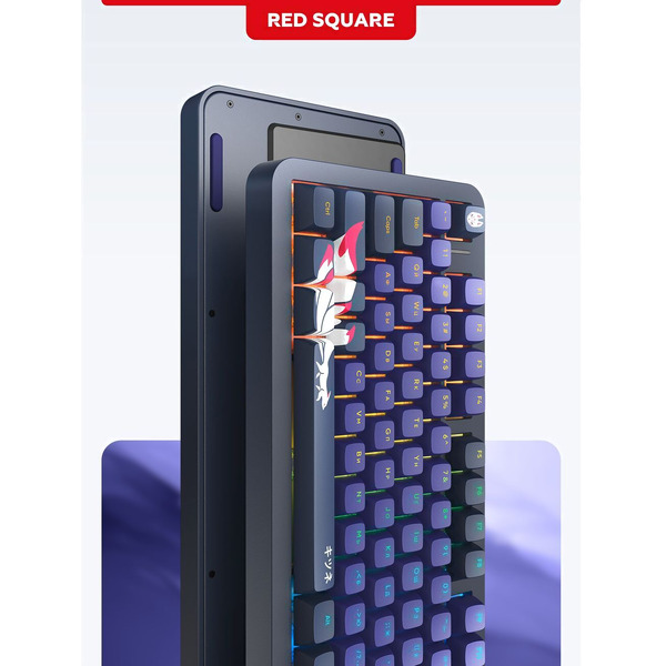Клавиатура Red Square Alumix TKL Classic Kitsune RSQ-20051 (черный, g3ms Aquamarine)