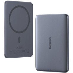 Внешний аккумулятор Baseus PicoGo AM41 Ultra-Slim Magnetic Power Bank 5000mAh P1007680C813-00 (серый)