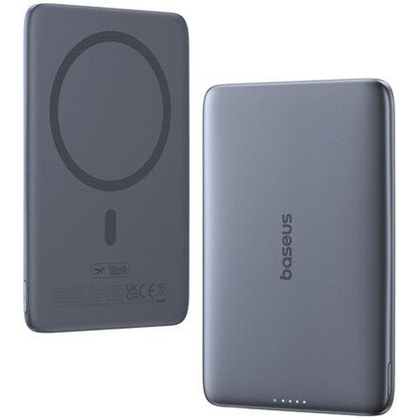 Внешний аккумулятор Baseus PicoGo AM41 Ultra-Slim Magnetic Power Bank 5000mAh P1007680C813-00 (серый)