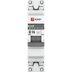 Выключатель автоматический EKF PROxima ВА 47-63 1P 16А (В) 4,5kA