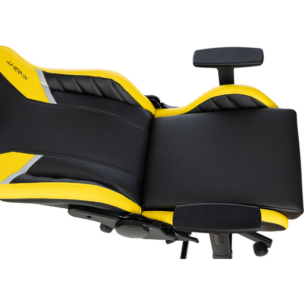 Кресло игровое Бюрократ Knight Thunder 5X (черный/желтый)