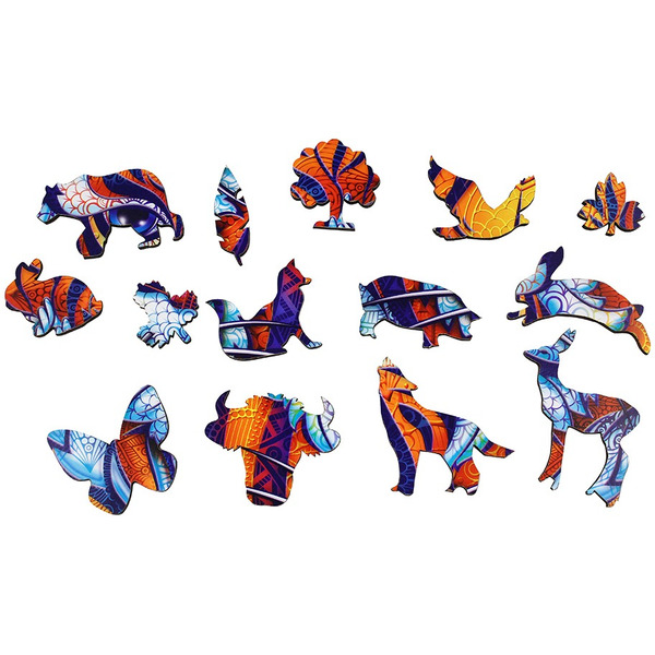 Сувенирный пазл MASTER WOOD Тигр SWPT