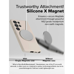 Чехол Ringke SILICONE MAGNETIC для Galaxy S25 Ultra STONE