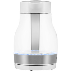 Электрический чайник Hyundai HYK-G3802 белый/серебристый (стекло)