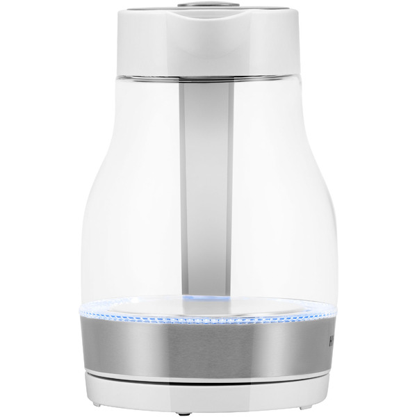 Электрический чайник Hyundai HYK-G3802 белый/серебристый (стекло)