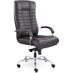 Кресло офисное UTFC Атлант В хром МБ К10 (коричневый)