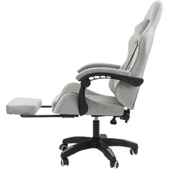 Вибромассажное кресло Calviano 1584 (велюр, серый)