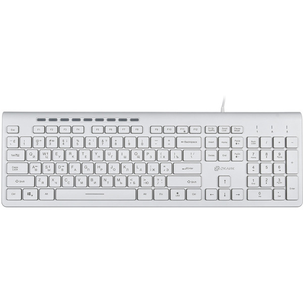 Клавиатура Oklick 490ML (белый)