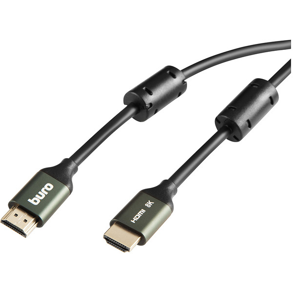 Кабель Buro BHP-HDMI-2.1-1G (1 м, черный)