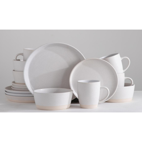 Тарелка столовая обеденная Sundays Home Nordic керамика TRVK26017 (27см, белый)