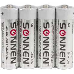 Батарейки  SONNEN 24 шт, Alkaline, АА(LR6,15А)