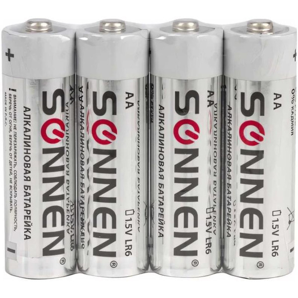 Батарейки  SONNEN 24 шт, Alkaline, АА(LR6,15А)